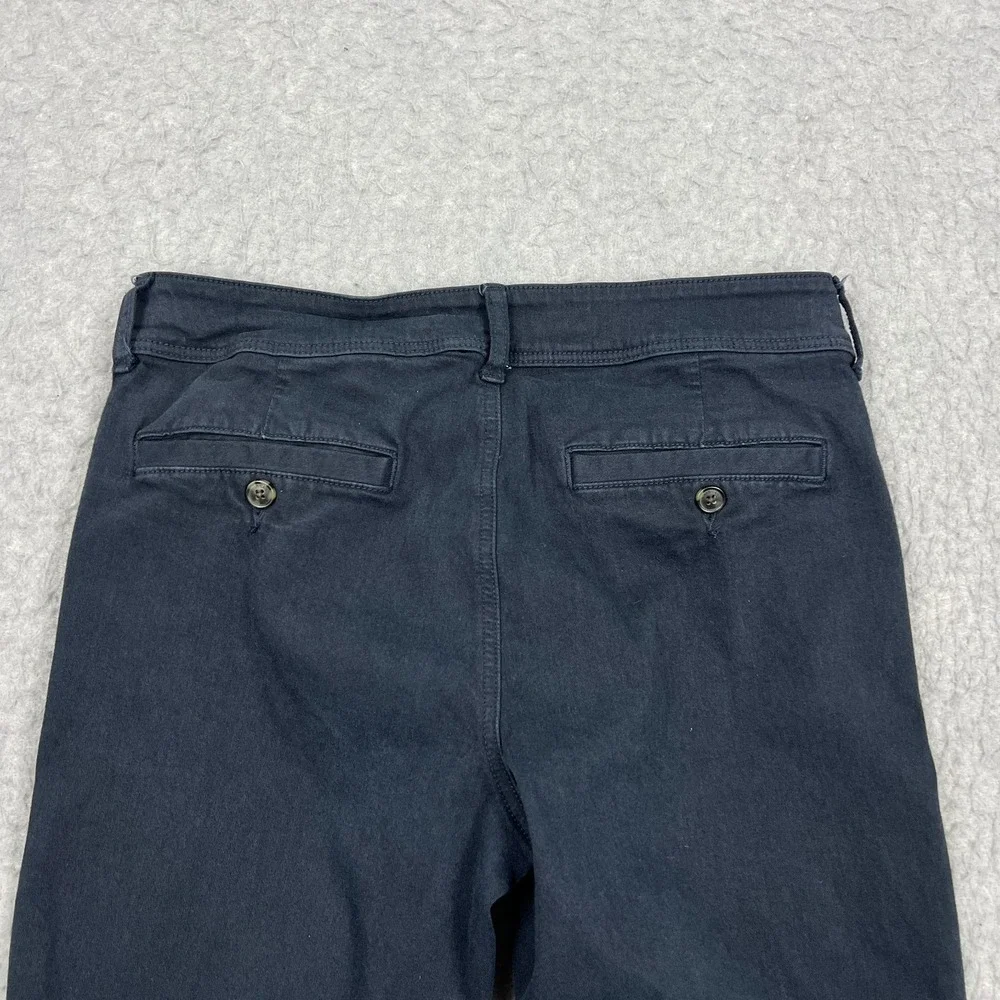 American Eagle Kick Boot Pants Women's 12 X-Short Dark Blue Cotton Twill Stretch